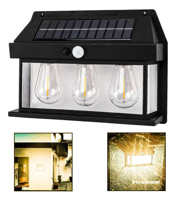 Faroles Solares Exteriores 3focos Led Terraza Farol Exterior