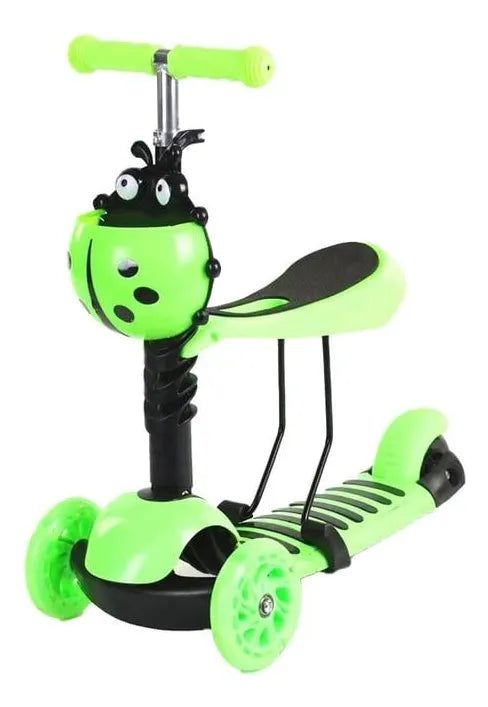 Scooter Monopatin 3 En 1 Scooter 3 Ruedas Niños Con Asiento