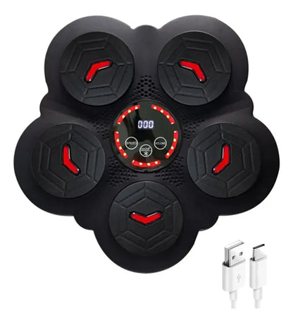 Maquina Boxeo Entrenamiento Bluetooth Panel De Boxeo Luces