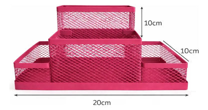 Porta Lapices Canasto Organizador Metal Multiuso Portalapiz