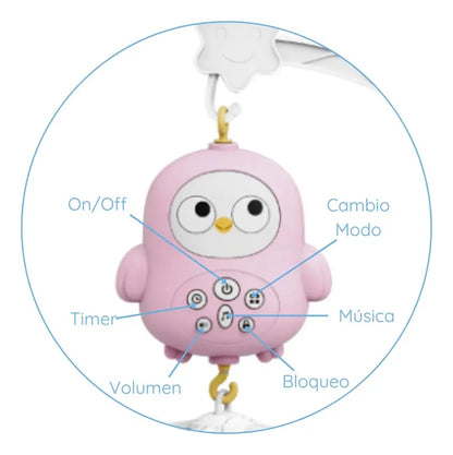 Movil Para Bebe Musical Luz Espanta Cuco Sonajero Coche Cuna