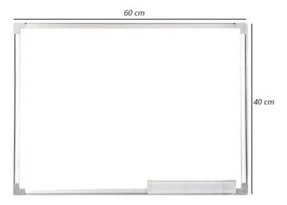 Pizarra Acrilica Pizarra Blanca Pizarra Aluminio 40cm X 60cm Blanco