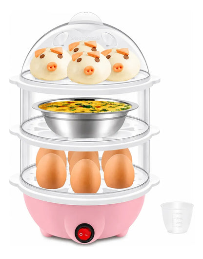 Cocedor De Huevos Electrico Hervidor De Huevos 3 Niveles
