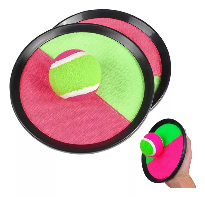 Juego Raqueta Con Pelota Raqueta Velcro Paleta Playa Niños
