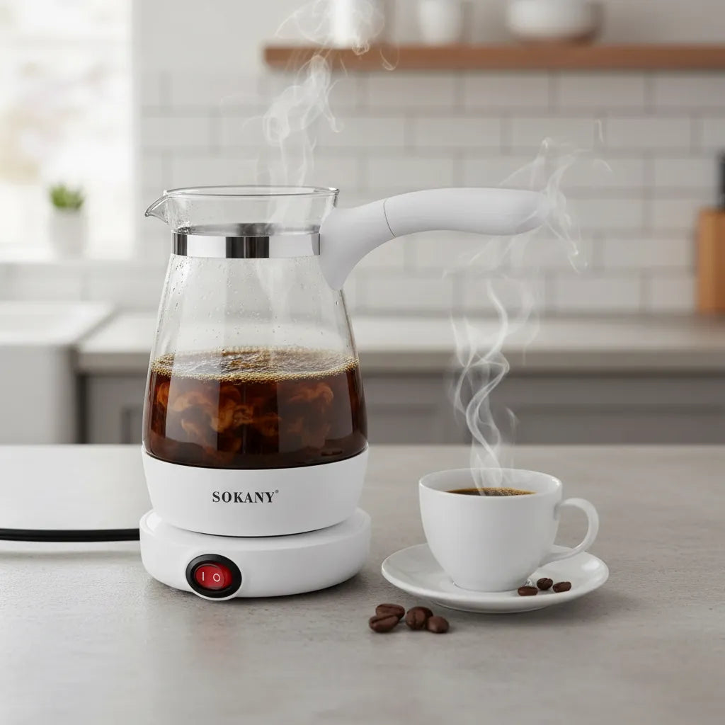 Cafetera Turca Electrica 500ml Hervidor Cafe Sokany 600w