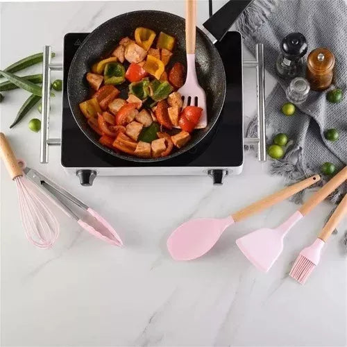 Set X12 Utensilios De Cocina Antiadherentes