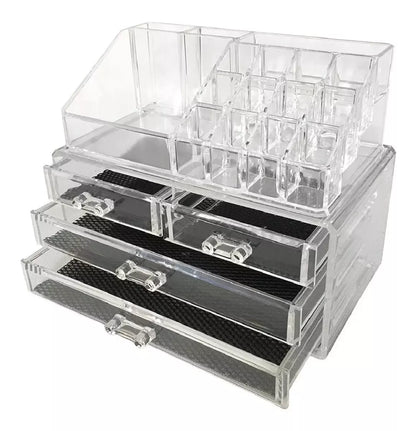 Organizador Maquillaje Acrilico Caja Organizadora 4cajones