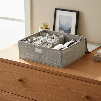 Caja Organizadora De Ropa Pegable Organizador Con Tapa 32x28
