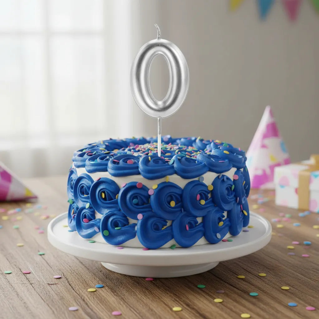 Velas De Cumpleaños Vela Numero O Signo Interrogacion Torta