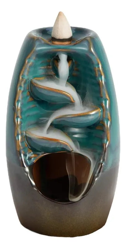 Cascada Soporte Quemador De Incienso De Porcelana