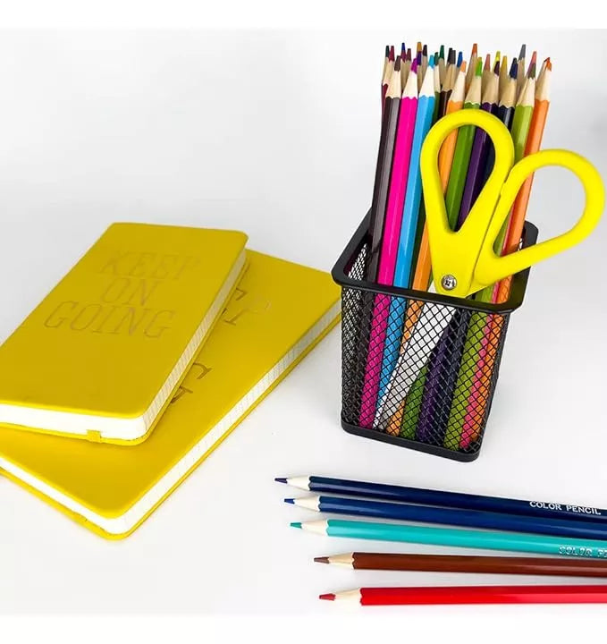 Portalapices Rejilla Cuadrado Escritorio Organizador Metal