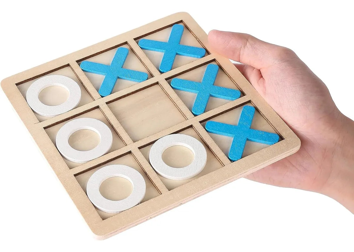 Juego De Mesa Triki Tric Tac Juego De Mesa Gato Madera 22.5cm