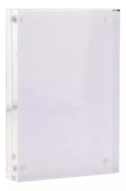 Porta Folleto Menu Flayer Fotos Soporte Iman Acrilico 9x6cm