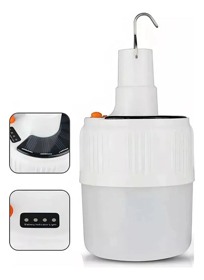 Ampolleta Solar Recargable Camping Usb Emergencia Exterior