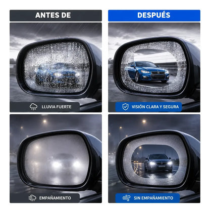 Laminas Antiempañantes Espejo Retrovisor Adhesiva 10x15cm