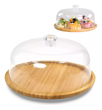 Tortas Plato Bambu Porta Cupcakes Base Base Para Torta 30cm