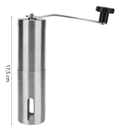 Molinillo Manual Moledor De Cafe Triturador Acero 17,5cm