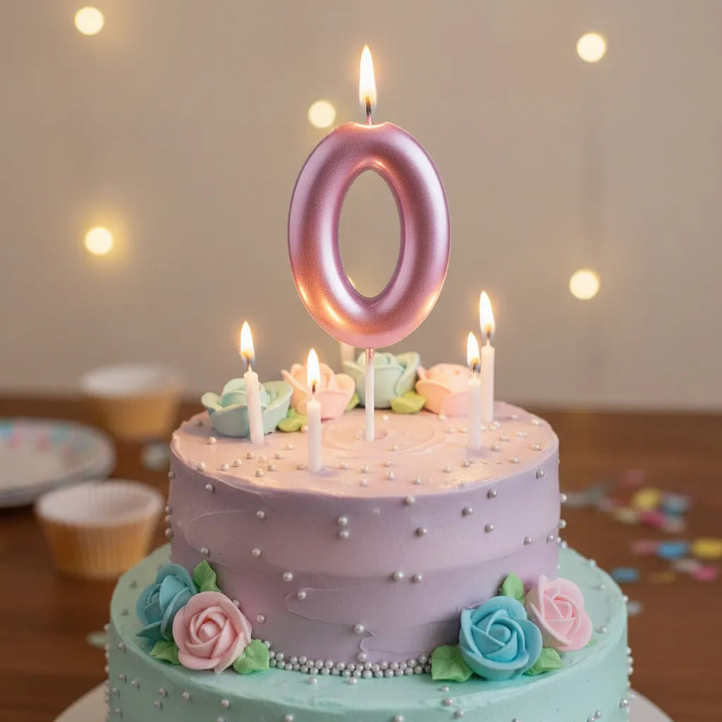 Velas De Cumpleaños Vela Numero O Signo Interrogacion Torta