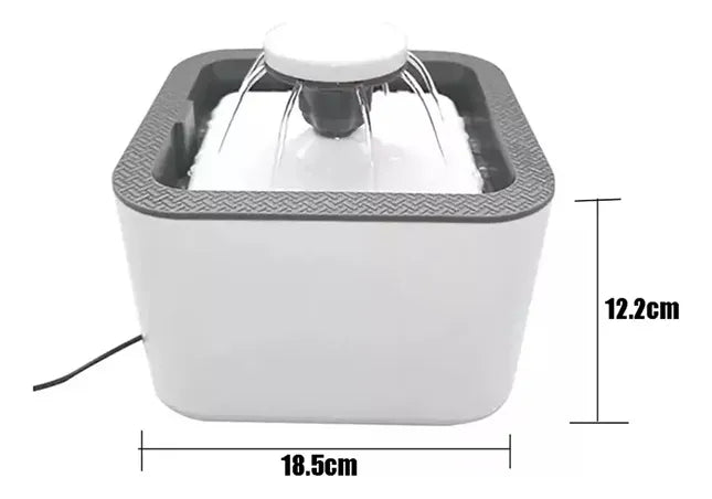 Bebedero Automatico Perros Y Gatos Fuente Agua Usb 2.5l