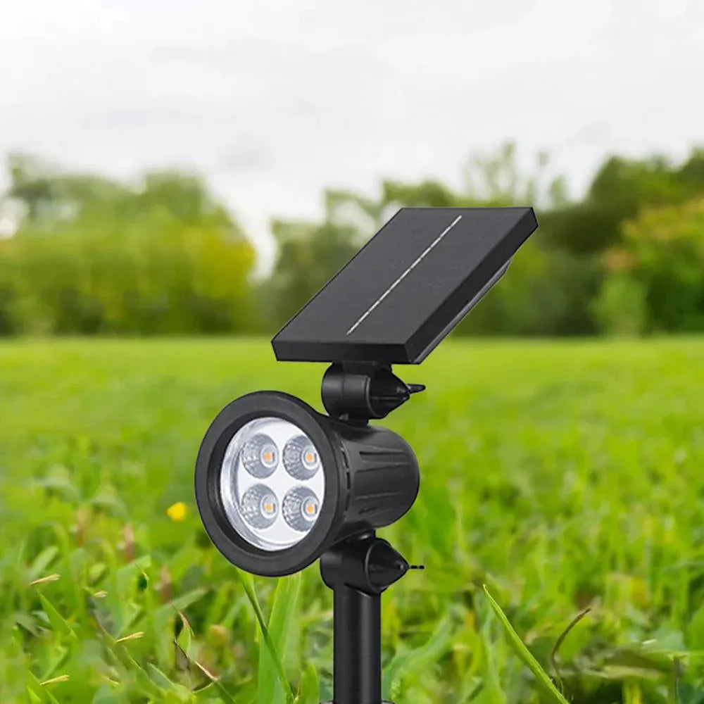 Led Solar Cesped Luz Foco Al Aire Libre Jardin Foco Estaca