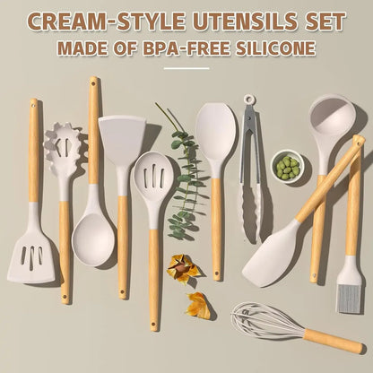 Set X12 Utensilios De Cocina Antiadherentes
