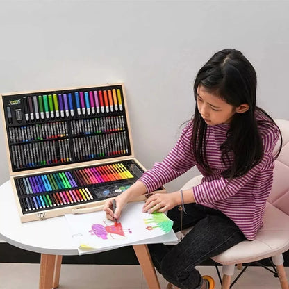 Set Para Pintar Lapices Colores Set Arte Set De Dibujo 180pcs
