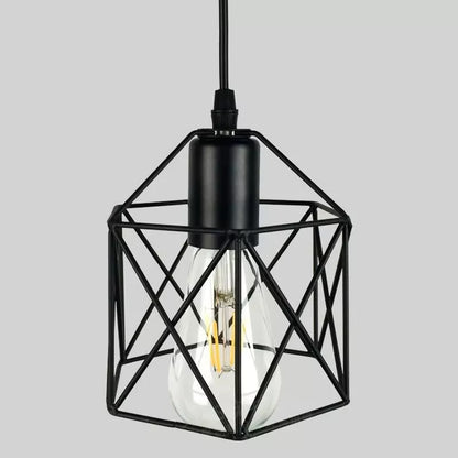 Lampara Led Colgante Lampara De Techo Colgante Jaula E27