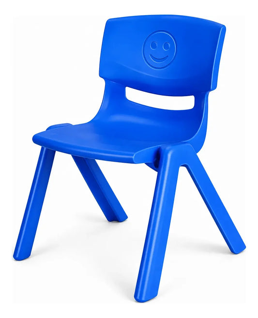 Silla Infantil Plástica Apilable con Respaldo para Niños