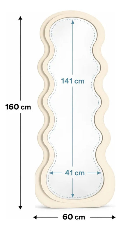 Espejo Largo Espejo Cuerpo Entero Grande Con Pedestal 160x60