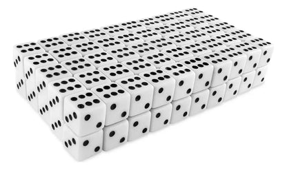X100 Set Dados Para Juegos De Mesa Dados Blancos 15mm Blanco