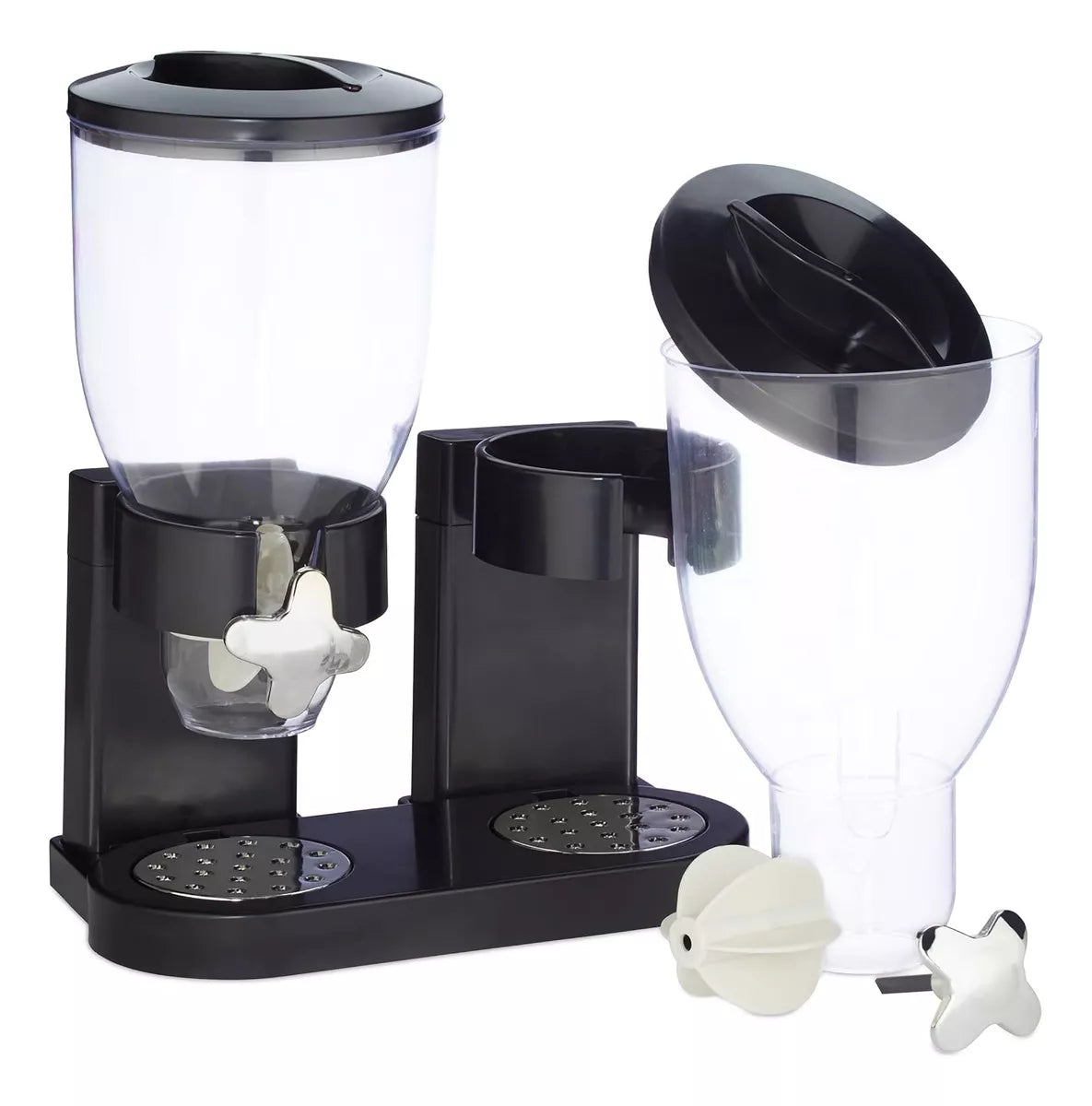 Dispensador Doble De Cereales Contenedores Alimentos 10lt