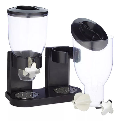 Dispensador Doble De Cereales Contenedores Alimentos 10lt