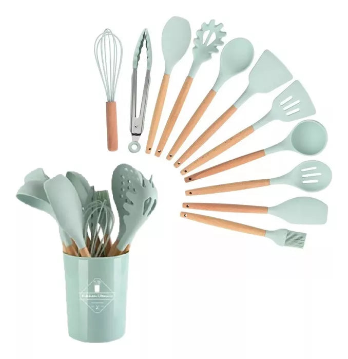 Set X12 Utensilios De Cocina Antiadherentes