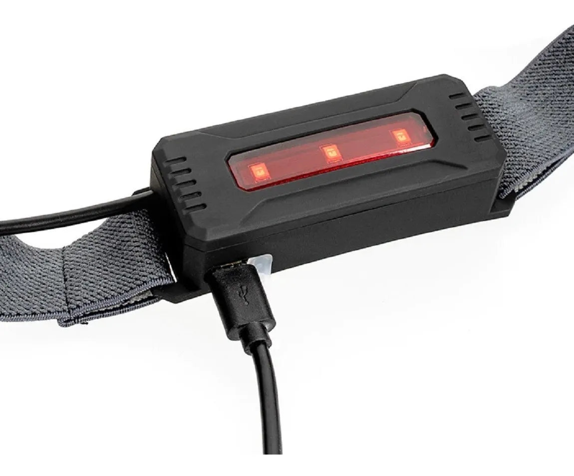 Linterna Frontal Led Linterna Cabeza Recargable 3 Modos Blanco