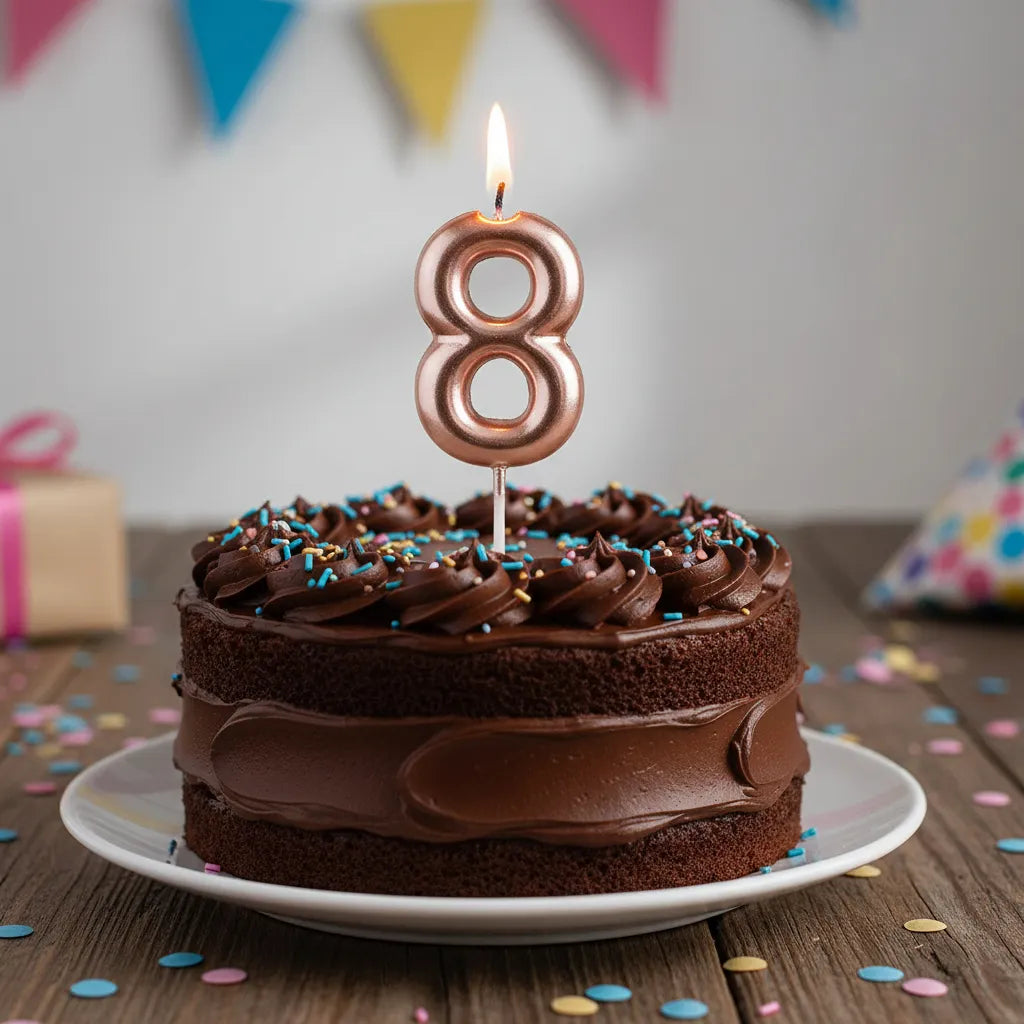 Velas De Cumpleaños Vela Numero O Signo Interrogacion Torta