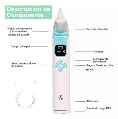 Aspirador Nasal Electrico Saca Moco Bebes Aspirador Nasal