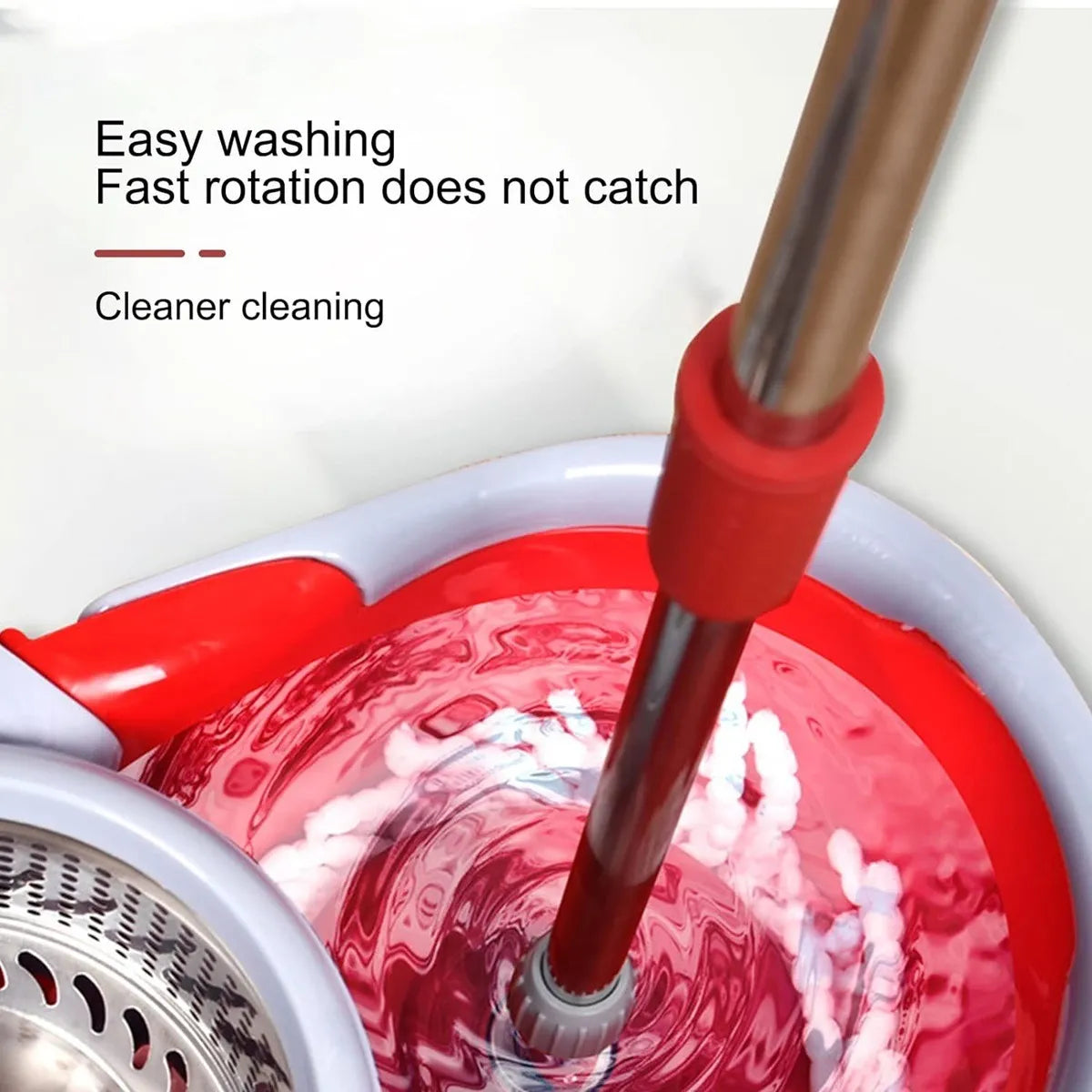 Trapeador Giratorio Mopa Para Piso Mopa Giratorio 360° Balde