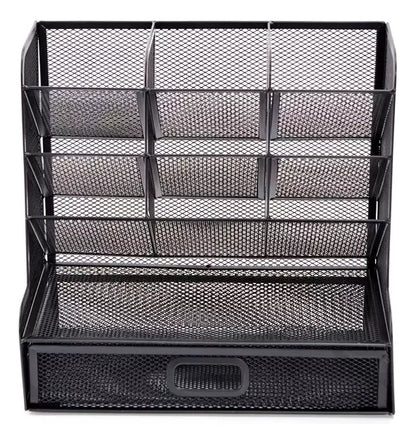 Organizador De Escritorio Multifuncional Portalapices Metal