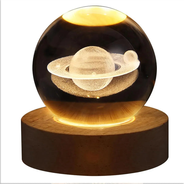 Lampara De Velador Lamparas De Velador 3d Bola Cristal