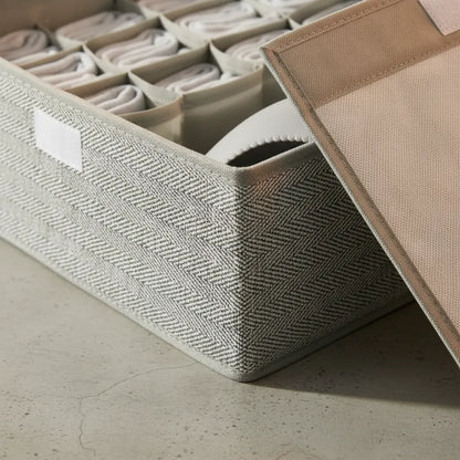 Caja Organizadora De Ropa Pegable Organizador Con Tapa 32x28