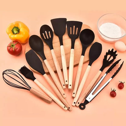 Set X12 Utensilios De Cocina Antiadherentes