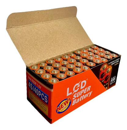 Pack 40 Pilas Caja Pilas 3a Lcd Tamaño Triple Aaa