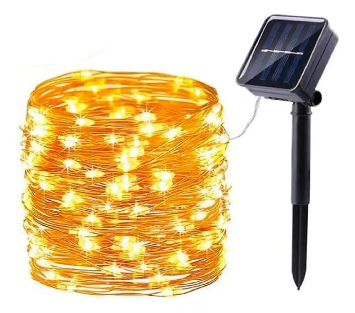 Guirnaldas Solares Jardin Luces Hada Solares Luces Ada 200led