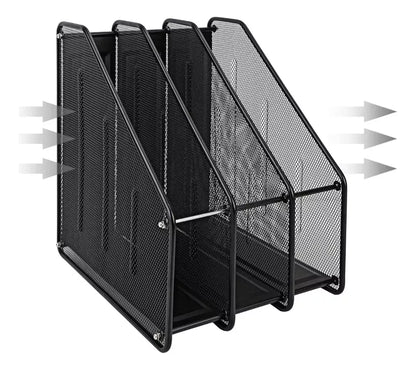 Organizador Revistero Libros Escritorio Metalico 3 Niveles