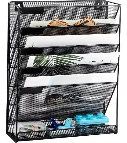 Organizador De Pared De 6 Niveles Archivos Colgantes Metal