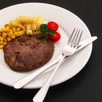 X16 Pcs Set De Cubiertos De Acero Inoxidable Juego Servicios Plateado