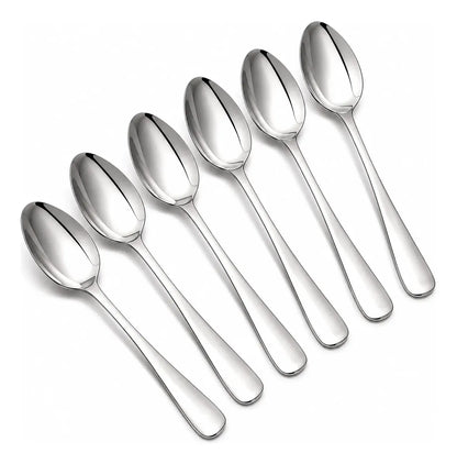 Pack X6 Cucharas Grandes Para Servir Sopa Acero Inoxidable