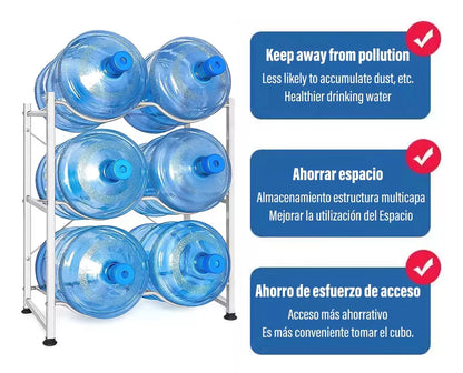 Estante Organizador Rack 6 Botellones Bidones Agua 20lt