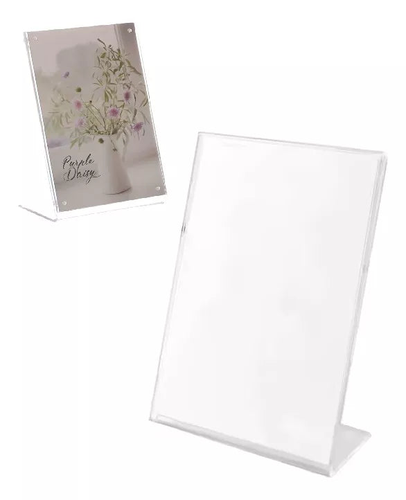 Porta Folleto Menu Flayer Fotos Soporte Iman Acrilico 9x6cm