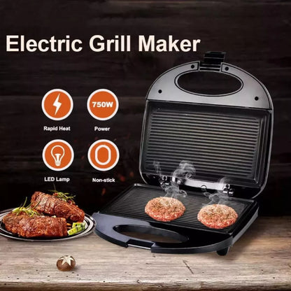 Sandwichera Grill Multiuso Sanguchera Parrillera Grill 750w